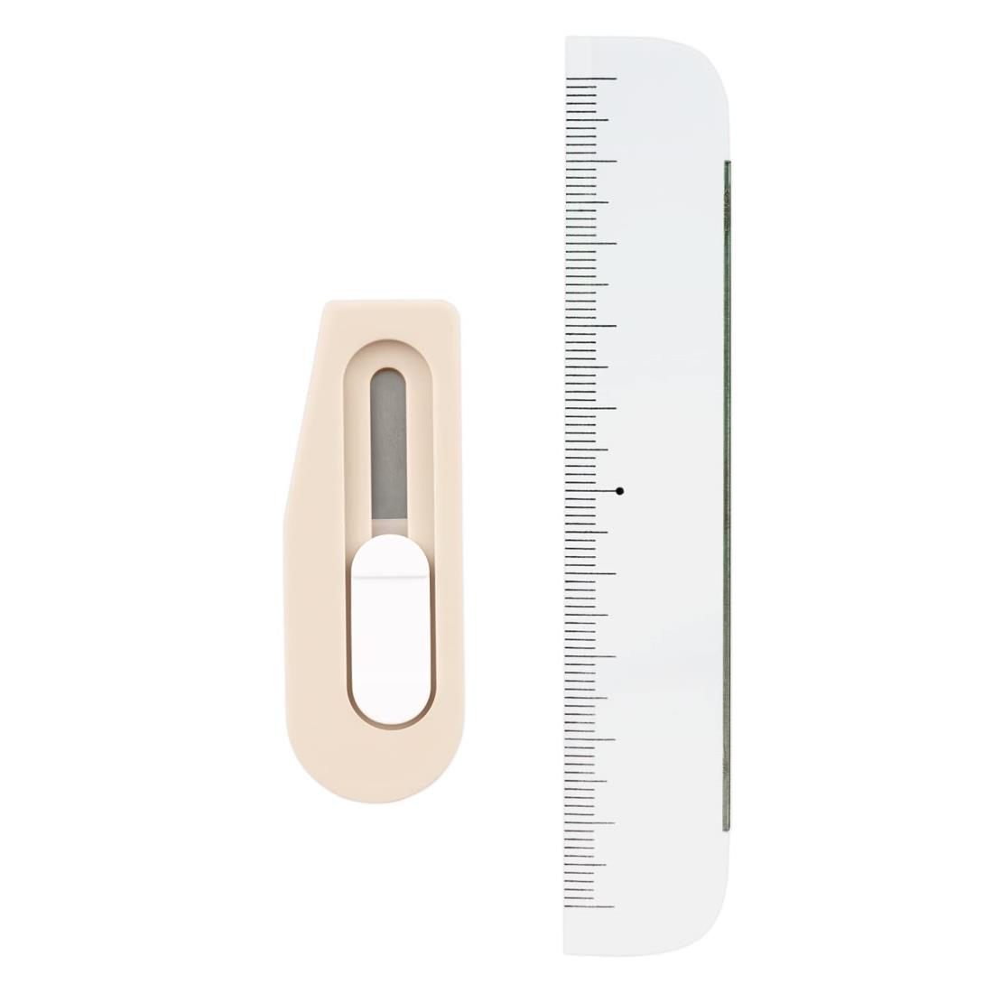 PLUS ステーショナリーキット team-demi チームデミ カッター + ルーラー 定規 セット くるみ TD-001CR 31-465