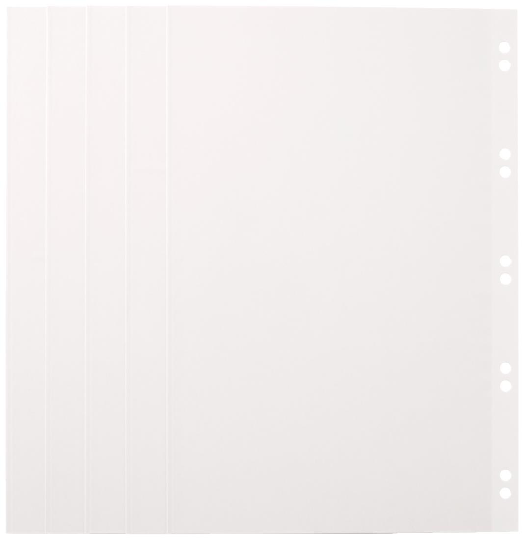 ライトフリー替台紙 10穴・バインダー式・マガジンサイズ ホワイト おもちゃ＆ホビー