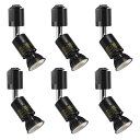 Pispoer ダクトレール用スポットライト- E26口金LED電球付き- 5.5W(ハロゲン電球60W相当)RA95 550LM 非調光 ビーム角90度-ダク...