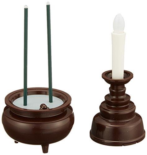 スマイルキッズ 安心のろうそく / お線香 セット ブラウン ろうそく・お線香 各1個入 AGI-101DB