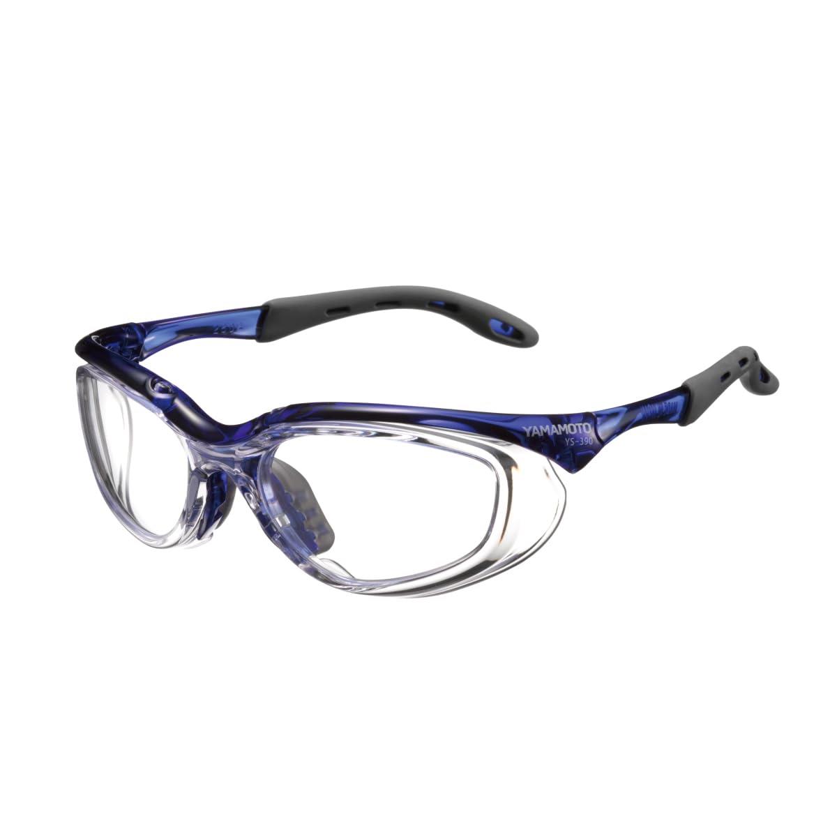 山本光学 保護めがね YS-390ネイビー 長時間使用でも痛くなりにくい キズに強い くもり止め 日本製 JIS..