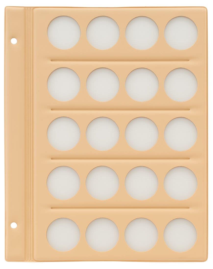 テージー コインアル バム(無地) スペア台紙 33mm穴4列5段 C-31S4