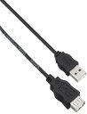 エレコム USBケーブル 延長 USB2.0 (USB A オス to USB A メス) RoHS指令準拠 1.5m ブラック USB-ECOEA15(2)