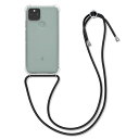 kwmobile スマホショルダー Google Pixel 5対応 ケース - ショルダー クリア TPU カバー ストラップ付き - 肩掛け 首掛け 耐衝撃