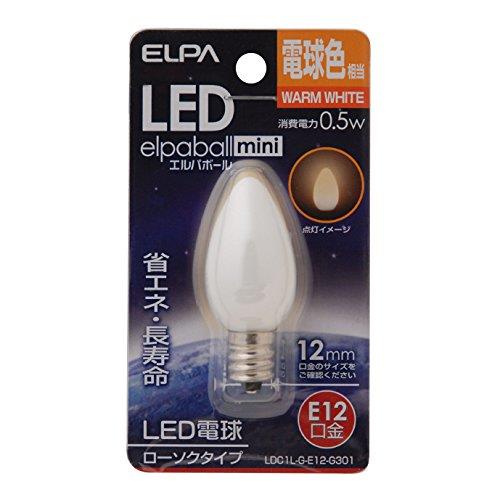 (ELPA) LEDŵ LEDŵ  E12 100V 0.5W ŵ忧  LDC1L-G-E12-G301