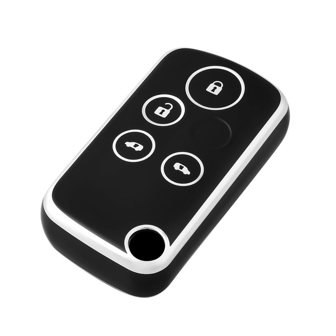 OFFCURVE ホンダ(HONDA)車用 オデッセイ アコード エリシオン インサイト ステップワゴン フィット 4ボタン 耐衝撃 スクラッチ防止 キーホルダー オシャレ 手触りいい 高級 電波障害なし リモコンキー ケース TPU素材