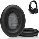 Link Dream イヤーパッド イヤークッション 交換用 Bose Quiet Comfort 35ヘッドフォンに適用 ヘッドホンパッド 遮音 ソフトレザー...