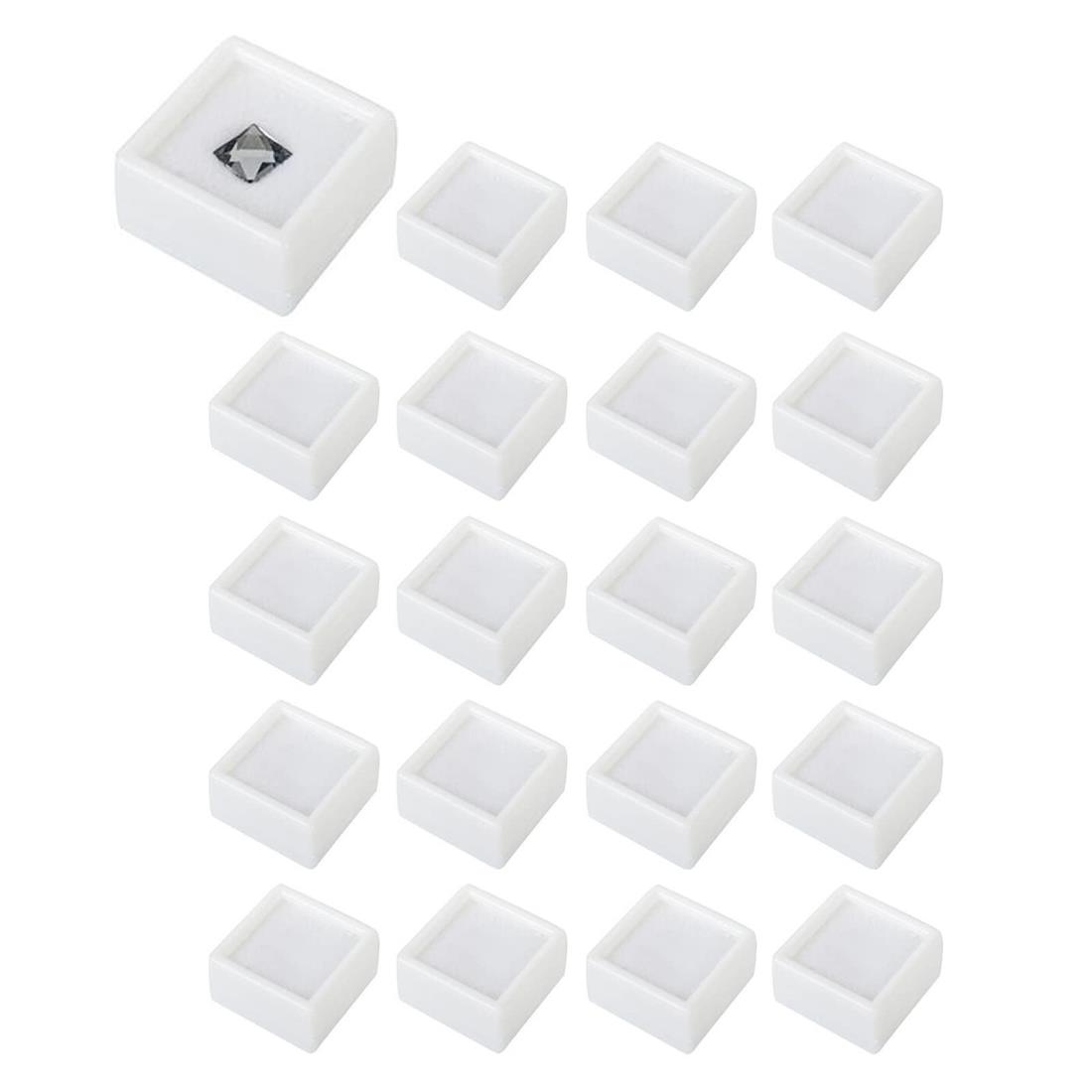 GOODCHI ルースケース 宝石箱 20個セット 窓付 プラケース 3cm ジュエリーケース 小物入れ(3)