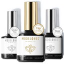 Modelones ジェルネイル コート マットコート ベースコート 3本セット10ml 拭き取り不要 UV/LED対応