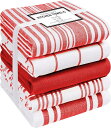 Cotton Clinic 5枚 コットン キッチンクロス 40x70, 綿100% 大判 ティータオル キッチンタオル, キッチン布巾, ディッシュクロス, ...