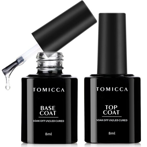 TOMICCA ジェルネイル コート ベースコート 8ml 2本セット ノンワイプ 拭き取り不要 大容量 UV/LED対応 TOMICCA ジェルネイル コート ベースコート 8ml 2本セット ノンワイプ 拭き取り不要 大容量 UV/LED対応
