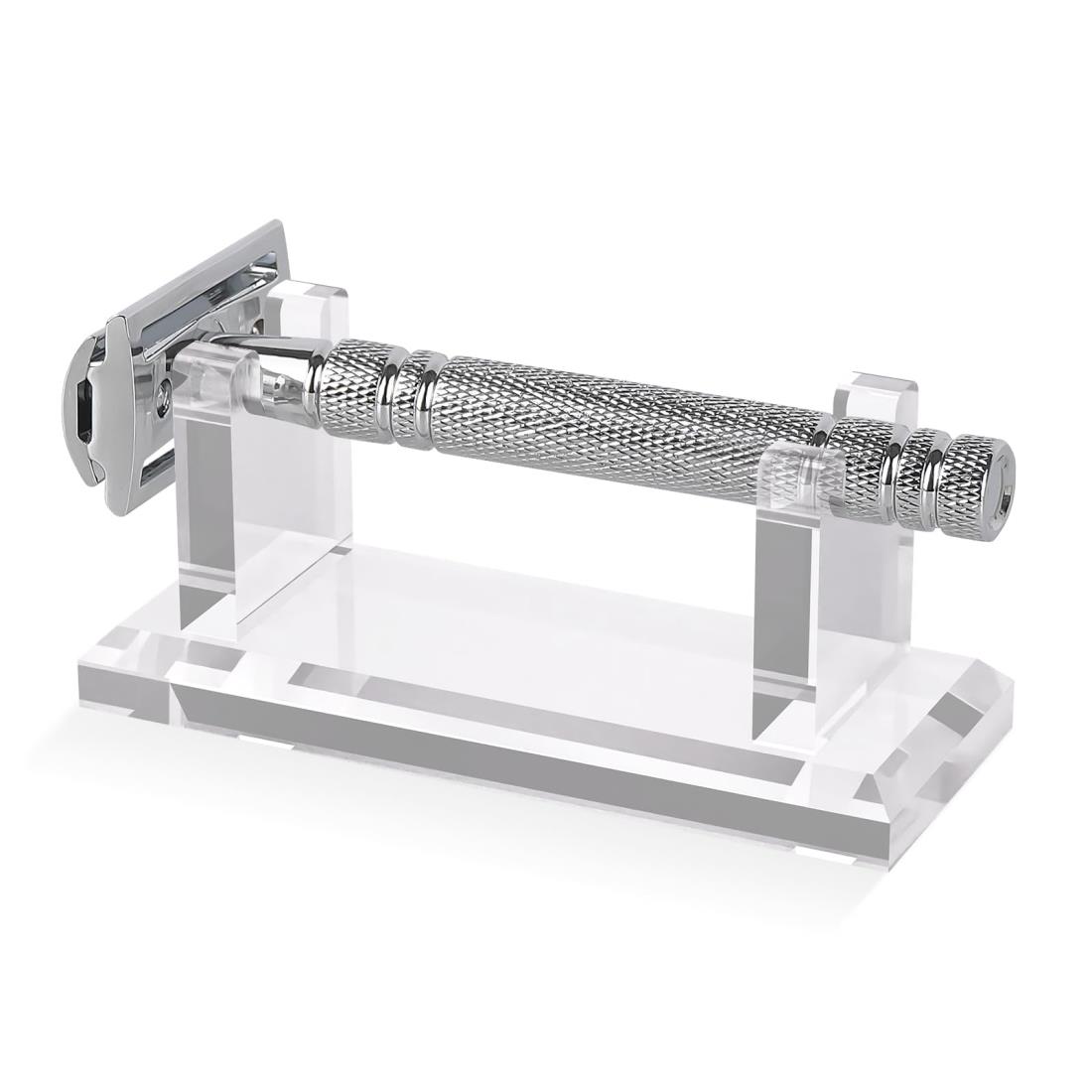 Linkidea デスク メンズ シェーバー ホルダー アクリル シェーバー ホルダー 安定した保管が可能 バイキング ブレード チーフ MK-23C シェービ...