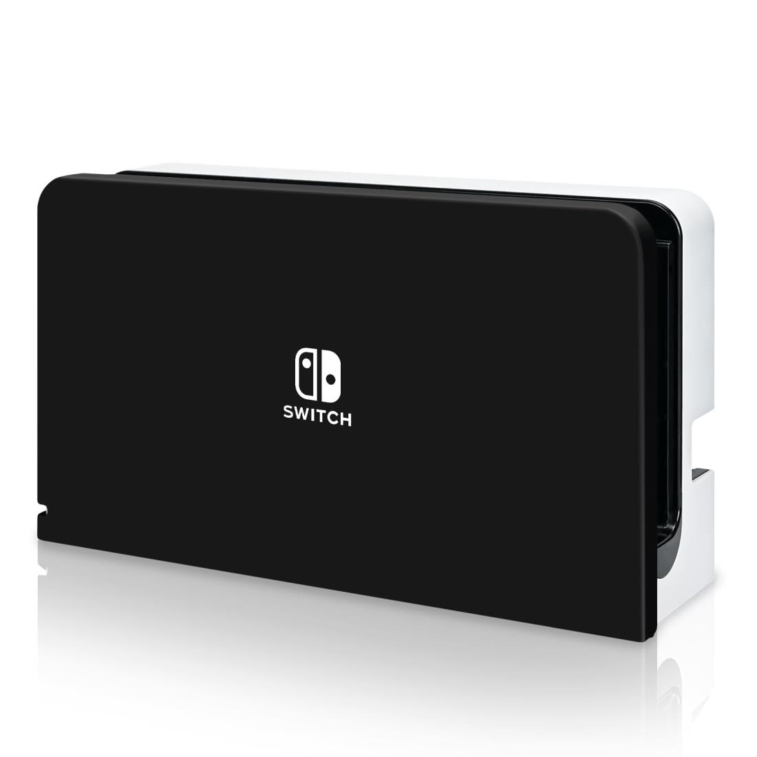 Dlseego Switch OLED ドックカバー Switch OLED対応 ドックカバー ニンテンドースイッチ有機ELドックカバー switch有機EL ドック ケース Switch有機EL充電ドック対応カバー 有機EL対応 PC素材 全面保護 薄型 キズ防止 取り付け簡単 防塵 防汚 ブラック
