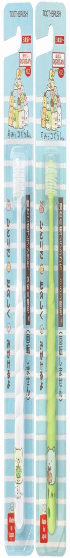STBヒグチ 360度毛歯ブラシ POPOTAN(ぽぽたん) キッズ すみっコぐらし(やわらかめ)(カラーは1色おまかせ) 1個 (x 1)