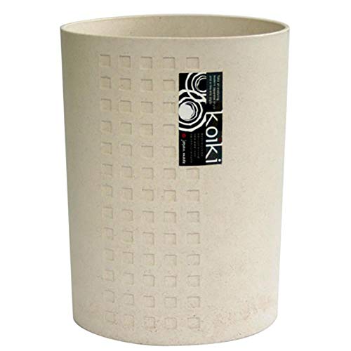 八幡化成 ダストボックス way-be Koiki modern(コイキ モダン) 丸型小 4.5L ホワイト 送料無料