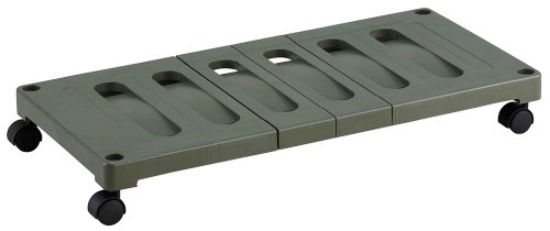 Belca 日本製 収納棚 押入れ収納キャリー 幅37×奥行78×高さ10cm エコグリーン キャスター付き すのこ O..