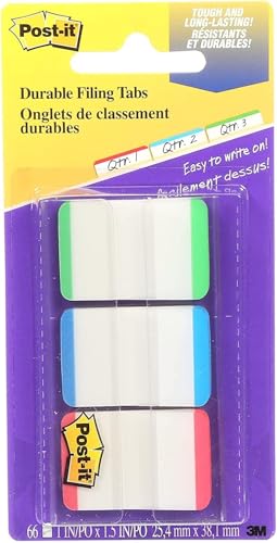 ポストイット フィルム 付箋 超丈夫 厚口 グリーン ブルー レッド 38.1×25.4mm 22枚×3パッド 686L-GBR ..