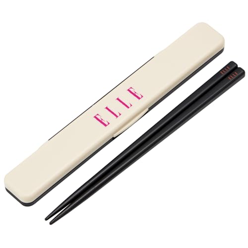 スケーター(Skater) 箸 箸箱 セット ELLE 18cm 抗菌 大人用 日本製 ABC3AG-A 送料無料