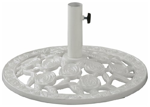 タカショー 置台 パラソルベース ホワイト ローズ L 【PAB-21LRW】 ガーデン ファニチャー スタンド 送料無料