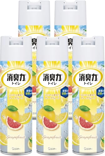 消臭力 [まとめ買い] トイレ用 スプレー グレープフルーツ 365mL×5個 トイレ 消臭スプレー ...