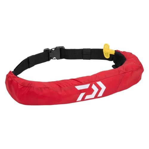 ダイワ(DAIWA) 腰巻自動・手動膨張式ライフジャケット DF-2724 レッド フリー (2024年モデル) 送料無料
