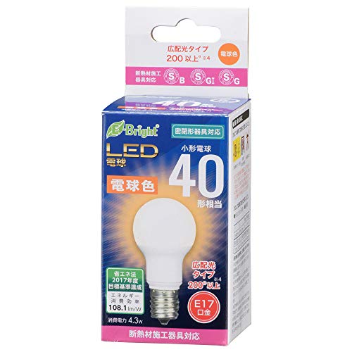 LED電球 小形 E17 40形相当 電球色 LDA4L-G-E17 IH2R1 06-3623 送料無料