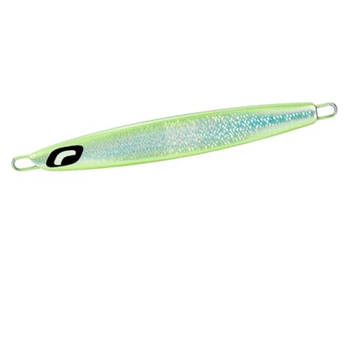 010 インパクトチャートリュース/110g/JV-711W・Color:010 インパクトチャートリュースSize:110g・カラー：010 インパクトチャートリュース・重量(g)：110・全長(mm)：115まずはセンターサーディン、ど真ん中のジグで見極めるサクラマスジギング！ その日のサクラマスが、どんなジグやアクションに反応するか。これを見極める上で欠かせないのがセンターサーディンです。フォールスピードや滞空時間、スライド幅など、すべてがど真ん中の設定。強く長めのジャークの後、ジグが横を向き、フォールに移行する瞬間のバイトがとくに多いのも特徴です。ローテーションの要となりながら、ほかのジグを凌駕する釣果を叩きだすことも。パイロットジグでありつつ、最終兵器にもなりうる。それがセンターサーディンです。価値ある一匹との出会いを願い考案した、サクラスペシャルだけのこだわりカラーは必見です。
