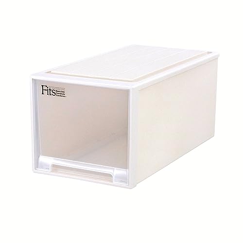 天馬 収納ボックス フィッツケース 押入れ 幅39×奥行74×高さ35cm 収納ケース たわみにくい 衣装ケース ..