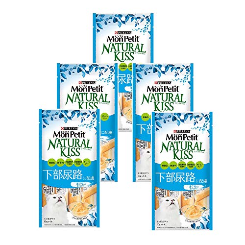 モンプチ ナチュラルキッス 猫用おやつ 下部尿路に配慮 まぐろ入りまぐろゼリー (10g x 4本)×5袋 (まと..