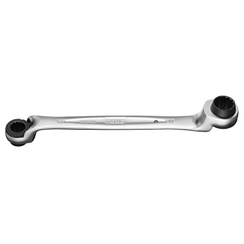 トネ(TONE) 75度両頭ラチェットめがねレンチ(深穴タイプ) RM75A-1417 二面幅14×17mm 送料無料
