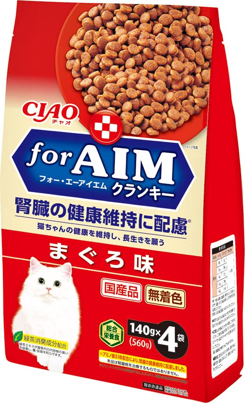 CIAO(チャオ) for AIM クランキー まぐろ味 140g×4袋 送料無料