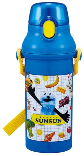 480ml/480 ml/PSB5SAN-72798・Color:480ml・パッケージ個数:1・サイズ：横9.5×径7.9×高21cm、ベルト：50〜100cm・材質：ポリプロピレン、キャップ：飽和ポリエステル樹脂、パッキン：シリコーンゴム、バネ・ピン：ステンレス・原産国：日本ワンプッシュで簡単オープン。 軽くて持ちやすい形状の水筒です。 ショルダーベルトと名前シール付きで幼稚園や学校にピッタリ。 食洗機対応でお手入れ簡単です。 ※熱い飲料は入れないでください。 ※煮沸消毒はしないでください。 ※保冷効果はございません。 ※ご使用の際はパッケージの説明書きをよくお読みください。 ※掲載画像はあくまでイメージです。 実際の商品とは色・柄等が異なる場合がございます。 何卒ご了承ください。