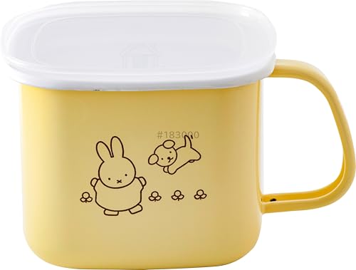 富士ホーロー ミッフィー パステル 味噌 保存容器 角型 みそポット そのまま入る イエロー だんす miffy 琺瑯 送料無料