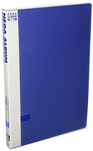 コクヨ アルバム ネガアルバム B4 両面ポケット 青 ア-202B 送料無料