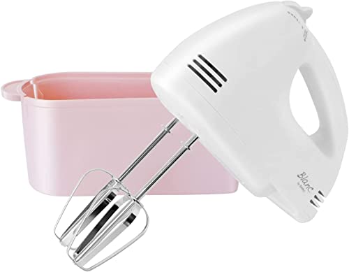ドリテック(dretec) ハンドミキサー 泡立て器 電動 軽量 収納ケース付き 5段階切替 ピンク 送料無料