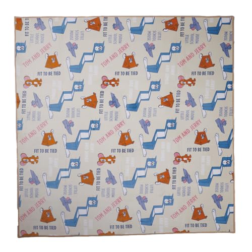 05トムとジェリー/約H180×W180cm/4116017100・Color:05トムとジェリーSize:約H180×W180cm・パッケージ個数:1・サイズ：約H180×W180cm / 生産国：中国・組成：表面：ポリエステル100% 中材：ウレタンフォーム 裏面：不織布 / 仕様：表：220g／フランネル・染料スクリーンプリント・中：ウレタン7−5mm・裏：不織布150g／?滑り止め（白ドット）・トリコットカド角・表面がフランネル素材で肌触りが滑らかで、毛足の向きによって色の見え方が変わるので色んな景色を楽しむことができます。・滑り止め付きです。・TOM AND JERRY and all related characters and elements (C) & TM Turner Entertainment Co. (s21)