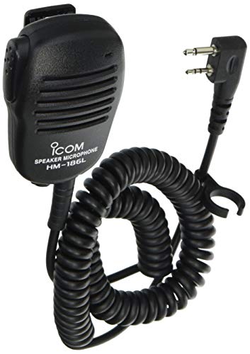 IC-4110/IC-4188D用ブラック/99.5mm 50mm 37.5mm/HM-186L・パッケージ個数:1・[対応機種]IC-4500・[カラー]ブラック・99.5mm・50mm・37.5mm●片手操作が可能な軽量コンパクトサイズです。 ●2ピンジャックでL型プラグ対応のアイコム製特定小電力トランシーバー、無線機でご使用いただけます。 ●別売りのイヤホン(プラグサイズ3.5φ)を装着することができます。 ●ケーブルは、断線や絡まりに強いカールケーブル仕様です。 ●ケーブル長は約51cmです。 ●マイクの背面には360度回転可能なクリップ付き。