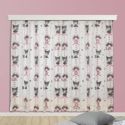 サンリオ(SANRIO) マイメロディ&クロミ UVカット 外から見えにくい レースカーテン 幅100×176cm丈 2枚セット サンリ 送料無料