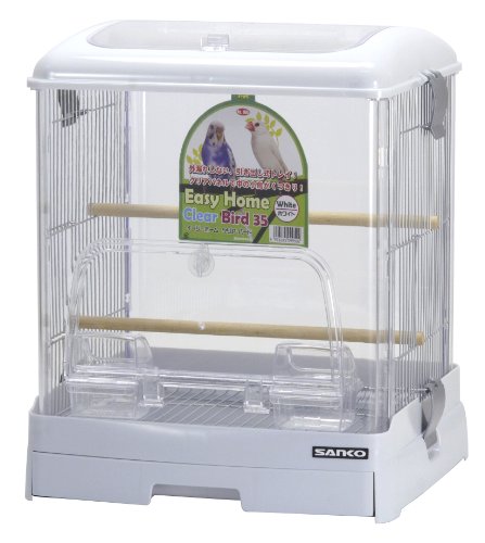 三晃商会 SANKO 鳥用 イージーホーム クリアバード35WH ホワイト 送料無料