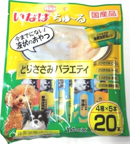 -/-/DS-237・パッケージ個数:1・ちゅ〜っと出してなめるだけで簡単に水分、栄養補給ができるおやつ・おやつとしてだけでなく、コミュニケーションツールとしての使用や、お薬を服用するときに与えるなど、使用用途はさまざま・食べきりやすい14g×20本入り商品紹介 【とりささみ　ビーフ味】鶏肉（ささみ）、ビーフエキス、鶏脂、酵母エキス、増粘安定剤（加工でん粉、増粘多糖類）、ビタミンE、キトサン、緑茶エキス、紅麹色素【とりささみ　チーズ味】鶏肉（ささみ）、鶏脂、チーズパウダー、チキンエキス、酵母エキス、増粘安定剤（加工でん粉、増粘多糖類）、ビタミンE、キトサン、緑茶エキス【とりささみ　軟骨入り】鶏肉（ささみ）、鶏軟骨、鶏脂、チキンエキス、酵母エキス、タンパク加水分解物、増粘安定剤（加工でん粉、増粘多糖類）、キトサン、ビタミンE、紅麹色素、緑茶エキス【とりささみ　緑黄色野菜入り】鶏肉（ささみ）、野菜（人参、かぼちゃ、いんげん）、鶏脂、チキンエキス、酵母エキス、タンパク加水分解物、増粘安定剤（加工でん粉、増粘多糖類）、キトサン、ビタミンE、紅麹色素、緑茶エキス 使用上の注意 袋への噛みつき、誤飲にご注意ください。何らかの異常に気づかれた場合は早めに獣医師に相談することをおすすめします。 原材料・成分 【とりささみ　ビーフ味】鶏肉（ささみ）、ビーフエキス、鶏脂、酵母エキス、増粘安定剤（加工でん粉、増粘多糖類）、ビタミンE、キトサン、緑茶エキス、紅麹色素【とりささみ　チーズ味】鶏肉（ささみ）、鶏脂、チーズパウダー、チキンエキス、酵母エキス、増粘安定剤（加工でん粉、増粘多糖類）、ビタミンE、キトサン、緑茶エキス【とりささみ　軟骨入り】鶏肉（ささみ）、鶏軟骨、鶏脂、チキンエキス、酵母エキス、タンパク加水分解物、増粘安定剤（加工でん粉、増粘多糖類）、キトサン、ビタミンE、紅麹色素、緑茶エキス【とりささみ　緑黄色野菜入り】鶏肉（ささみ）、野菜（人参、かぼちゃ、いんげん）、鶏脂、チキンエキス、酵母エキス、タンパク加水分解物、増粘安定剤（加工でん粉、増粘多糖類）、キトサン、ビタミンE、紅麹色素、緑茶エキス 使用方法 年齢、体重に見合った量を与えてください。