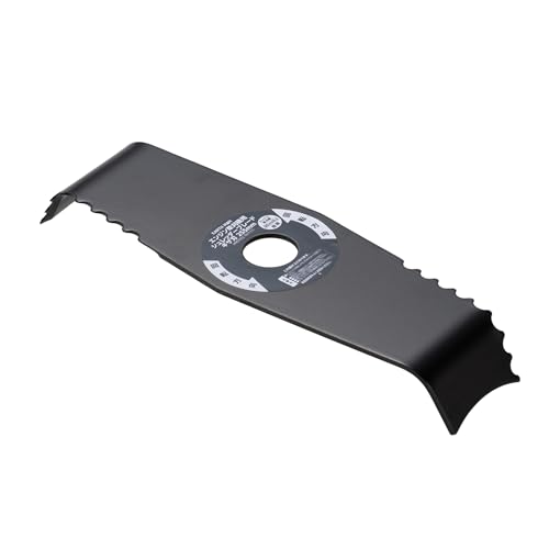 シュレッダーブレード ギザ刃 255mmブラック/シュレッダーブレード ギザ刃 255mm/-・Shape:シュレッダーブレード ギザ刃 255mm・背の高い草刈り・刈った草の粉砕に・特殊2枚刃仕様で、草刈り後に細かく粉砕できる・エンジン草刈機30cc以上推奨・材質:スチール・黒塗装、板厚:3mm・【別売り推奨品】EARTH MAN 斬丸 刈払機用飛散防止カバー(4907052 762190)の使用をお勧めします。背の高い草刈り・刈った草の粉砕に 特殊2枚刃仕様で、草刈り後に細かく粉砕できる エンジン草刈機30cc以上推奨 【別売り推奨品】 EARTH MAN 斬丸 刈払機用飛散防止カバー(4907052 762190)の使用をお勧めします。