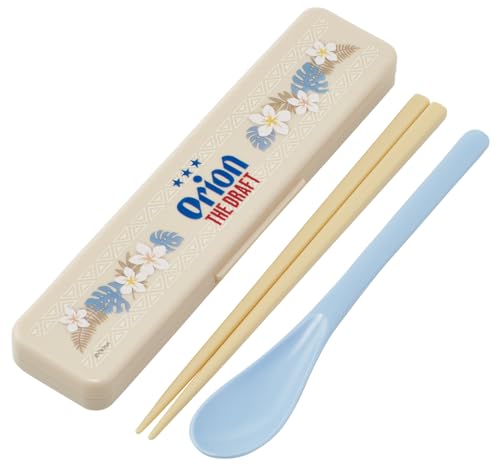 スケーター(Skater) 箸 スプーン コンビセット 18cm 抗菌加工 お弁当 大人用 シリコンクッション付きで音がならない 日本製 送料無料