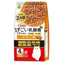チャオ (CIAO) すごい乳酸菌クランキ— チキン味 190g×4袋 送料無料