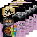 シーバ (Sheba) デュオ キャットフード 厳選海の幸セレクション 成猫用 200g×4個(まとめ買い) 送料無料