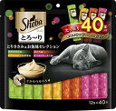 シーバ (Sheba) 猫用おやつ とろ~り メルティ とりささみ&お魚味セレクション 12グラム (x 40) 送料無料