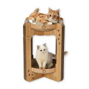 猫壱 バリバリボウルタワー (レギュラー ライトブラウン) 送料無料
