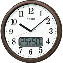 【メーカー延長2年対象】セイコークロック(Seiko Clock) 掛け時計 電波 アナログ 温度 湿度 表示 04:茶メタリック 02 送料無料