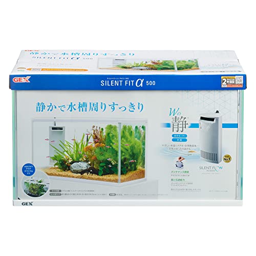 ジェックス GEX AQUARIUM サイレントフィット アルファ 500 静音・省電力フィルター付 送料無料