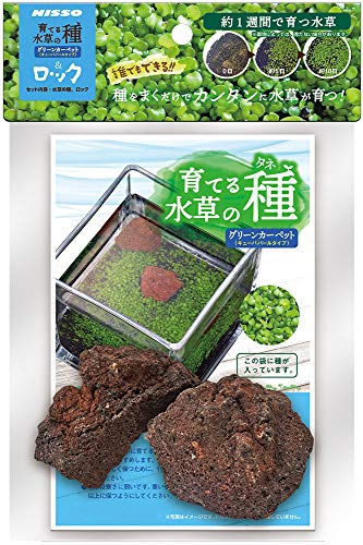 ニッソー 育てる水草の種グリーンカーペット&ロック 送料無料