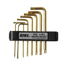 アネックス(ANEX) レンチ ヘクスローブ ホルダー付 8本組(T6/8/10/15/20/25/27/30) 穴付 No.638 送料無料